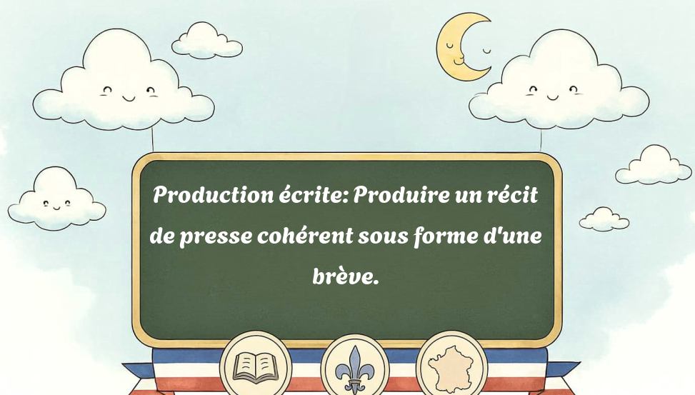 production-écrite:-produire-un-récit-de-presse-cohérent-sous-forme-d'une-brève.
